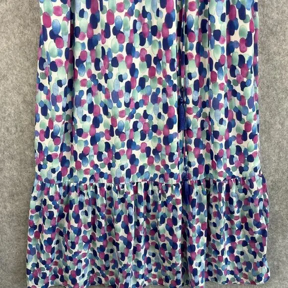 Tommy Bahama Tiered Maxi Dress Womens Medium Splendid Sea Tassel Resort Tropical - Picture 5 of 16